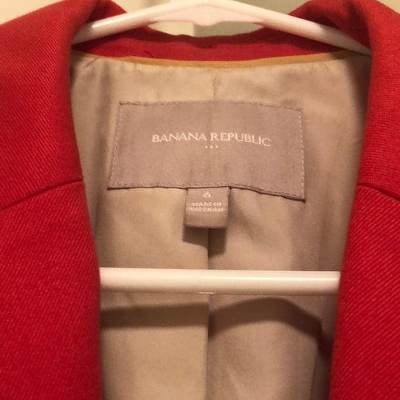 Banana Republic Coral/Orange Blazer - Picture 4 of 9
